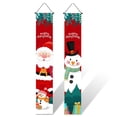 thumbnail image 3 of Advancent 2 piezas de pancartas colgantes de Navidad, carteles de porche, decoración Exterior de cumpleaños Vertical, adornos de ventana para el hogar, Kits de decoración para fiestas 166634 Advancent HA010123-06B, 3 of 6