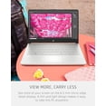 thumbnail image 3 of HP 14-inch Essential Portable Laptop - with 1-Year AI-Powered Office 365 | 1TB Cloud Storage | Intel Quad-Core | Win 11 Pro with 256G External SD Storage (16G RAM | 128G eMMC), 3 of 6