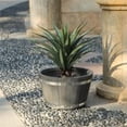 thumbnail image 2 of Luxen Home 17.3in. Dia. MgO Plank Style Planter, 2 of 2