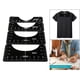 thumbnail image 5 of 4pcs T Shirt Guía de La Regla, Camiseta Alineación de Los Gobernantes de Vinilo para El Diseño de La Camiseta de Guía, Regla de Artesanía para E Negro Baoblaze Guía de regla de camiseta, 5 of 8
