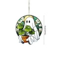 thumbnail image 3 of Kbndieu Halloween Ornaments, Ghost Plant Window Hanging Ornaments Decor, Halloween Decorations Indoor Outdoor, Halloween Gifts for Friends and Family, 3 of 6