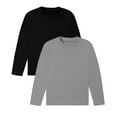 thumbnail image 6 of Aideaone Toddler Boys Long Sleeve Shirts Kids Basic Cotton T-Shirts 2PC Crewneck Tees for Boys 2-7T, 6 of 6
