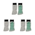 thumbnail image 2 of Maytalsory Stay Secure And Comfortable With 5 Toe Separation Socks For Barefoot Activities Gray green Black bin 3Set, 2 of 6