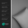 thumbnail image 4 of Fishers Finery 30 Momme 100% Pure Mulberry Silk Pillowcase for Hair & Skin, Grade 6A, Standard, Silver, 4 of 7