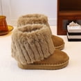 thumbnail image 6 of OGLCCG Boys Girls Snow Boots Suede Winter Warm Faux Fur Lined Slip On Outdoor Winter Shoes for Toddler/Little Kid/Big Kid Size 3-11, 6 of 7
