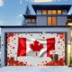 thumbnail image 4 of Decoraciones Del Día De Canadá Feliz Día De Canadá Bandera Para Garaje Del Día De Canadá 2025 70 X 157 Pulgadas, 4 of 5