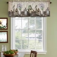 thumbnail image 3 of 2 Pack Valances for Window, Vintage Flowers Short Curtains for Kitchen Bedroom Living Room, Birds Retro Art Elegant Farmhouse Rod Pocket Small Window Treatment Valance Drapes 42 x 18 Inch, 3 of 8