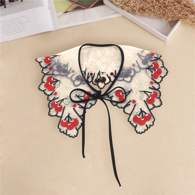 Sous 10 $ Col Détachable Multicolore Hauts pour Femmes Mode Faux Col Faux Col Décoration