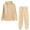 L-Khaki2089, variant on CAIVO Women Solid Color Hooded Sweatshirt Pants Outfits Sets Tracksuits Long Sleeve Sweatsuit Sports Suits Fashionable Streetwear