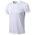 thumbnail image 3 of 2DXuixsh Mens Shirts Mens Fitted Shirt T-Shirts Polyester Solid Color Workout Boy Slim Fit French Dress Shirts for Men Shirts for Men White Xxl, 3 of 9