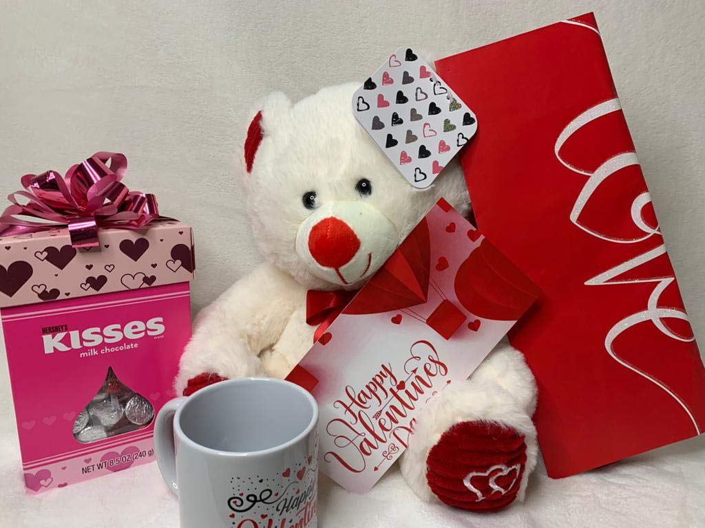 Hot Cocoa Card Valentine Gift Pack Cake in a Mug Bear