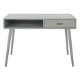 thumbnail image 5 of SAFAVIEH Remy Mid-Century 1 Drawer Writing Desk, Distressed Grey, 5 of 14