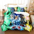 thumbnail image 4 of Juegos de ropa de cama Sonic con funda de almohada, ropa de cama con estampado 3D de Anime Harajuku, ropa de cama para cosplay, tamaño king, funda de edredón, traje de cama, 4 of 5
