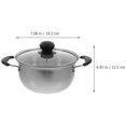 thumbnail image 2 of Stainless Steel Soup Pot Lidded Food Supplement Pot Double Handle Cooking Pot, 2 of 5