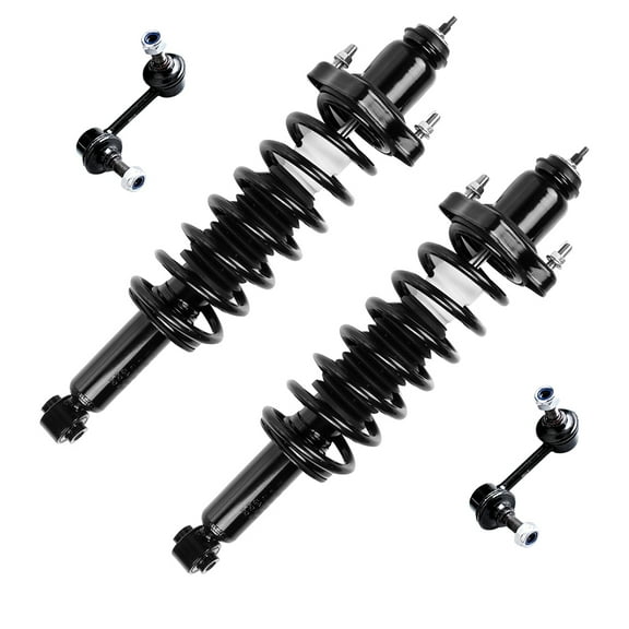 CCIYU Complete Suspension Kit Fits 07 08 09 for Dodge Caliber, 07 08 09 for Jeep Compass, 07 08 09 for Jeep Patriot Includes Strut Spring Assembly, Stabilizer Bar Link