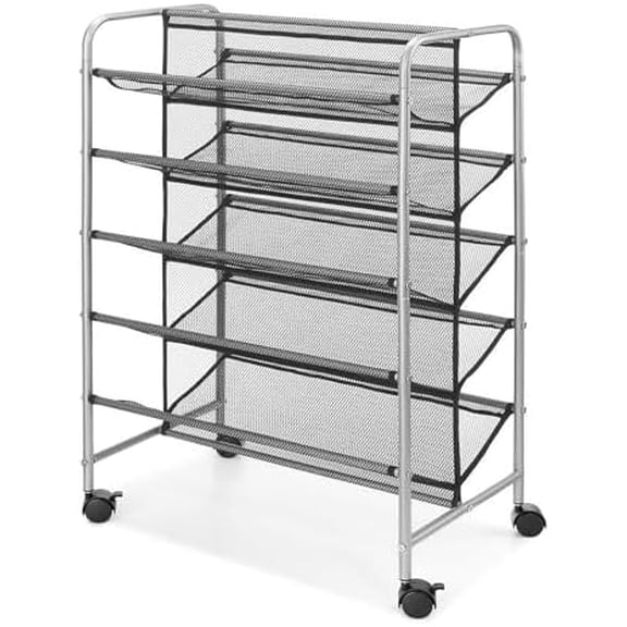 Shoe  metal mesh 5 tiers, gray, ZRF-25$$Home Decor, Kitchen, & Other