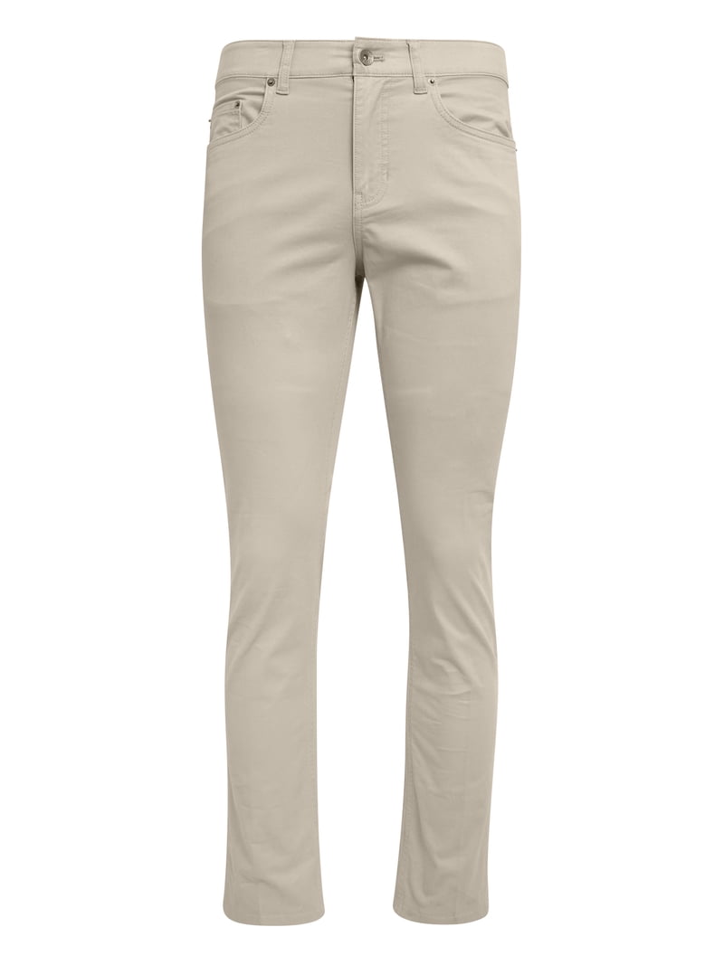 Chaps Men's and Big Men's Twill Chino Pants Sizes 32-43, Straight