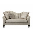thumbnail image 2 of Acme Furniture 55306 66 x 39 x 42 in. Athalia Loveseat Sofa with 3 Pillows, Shimmering Pearl, 2 of 5
