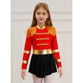 thumbnail image 2 of YUUMIN Kids Ringmaster Tailcoat Dress-up Long Sleeve Tassel Drum Majorette Formal Dress Red 12, 2 of 7