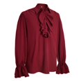 thumbnail image 2 of Blusa vintage de manga larga HIGAKI Pirate Shirt para hombre, 2 of 7