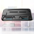 thumbnail image 4 of Soporte para ventilador enfriador de consola con soporte de cargador de luz RGB para PS VR2 PS5 (negro) Tmvgtek Para estrenar, 4 of 9