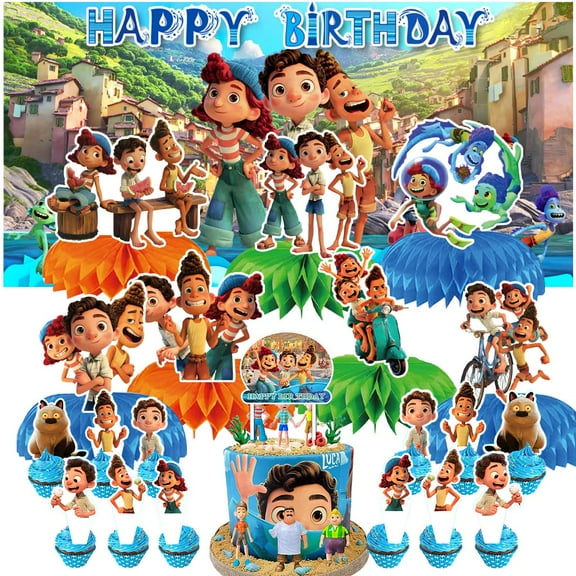 Luca Party Decorations Decor Supplies Honeycomb Centerpieces Table Toppers Cake Toppers for Birthday Photo Props