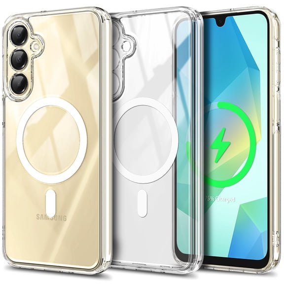 NGB SUPREMACY For Samsung Galaxy A36 5G Phone Case Transparent Wireless Charging Magsafe/Qi Magnetic Car Mount Samsung A36 5G Case Galaxy A36 5G Case