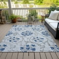thumbnail image 6 of Addison Rugs Chantille Indoor/Outdoor Traditional Floral Sky Washable Rectangle Rug, 2'6" x 3'10", 6 of 6