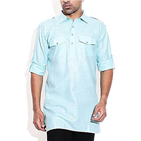

Royal Kurta Men s Cotton Kurta (Blue Medium)