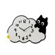 thumbnail image 1 of Reloj de pared con diseño de gato, moderno, acrílico, creativo, silencioso, adorable y decorativo. 20 cm, 1 of 5