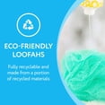 thumbnail image 2 of Esponja de baño y ducha, paquete de 6 esponjas de esponja vegetal ecológicas para hombres y mujeres, 2 of 7