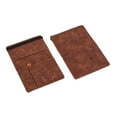 thumbnail image 1 of Maoww RFID Blocking Passport Holder with Elastic Band Wallet Compact ID Organizer Multifunctional Document Woman Banknotes Case Dark Brown, 1 of 9