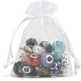 thumbnail image 7 of Naler 120Pcs Organza Drawstring Little Pouches,White Candy Jewelry Party Christmas Wedding Favor Gift Bags, 7 of 7
