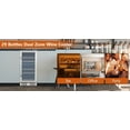 thumbnail image 3 of ChaoLink 24" Dual Zone Wine Cooler Refrigerator, 160 Bottle Capacity, Stainless Steel, Double Glass Door, 3 of 5