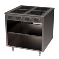 thumbnail image 1 of Spring USA BOH-1800 36" Cooking Cart w/ (4) Induction Stove, Silver, 1 of 1