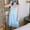 Blue, variant on ALLLIST Nightgowns for Women Summer Sleeveless Sleep Dresses Breathable Blue Bow Print Night Clothes Women Sleepwear