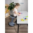 thumbnail image 3 of Schooled Adjustable Wobble Stool Flexible Seating Study Chair for Classrooms, Gray, 3 of 9