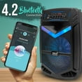 thumbnail image 4 of Pyle Portable Bluetooth Speaker System 600W Rechargeable Outdoor Bluetooth Speaker Portable System, 4 of 8