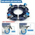 thumbnail image 4 of Support de Plante sur Roues Rotation 360 Capacité 200 kg Plateau Roulant Réglable 40 54cm Support de Pot de Fleurs pour Base de Parapluie Intérieur Extérieur, 4 of 5