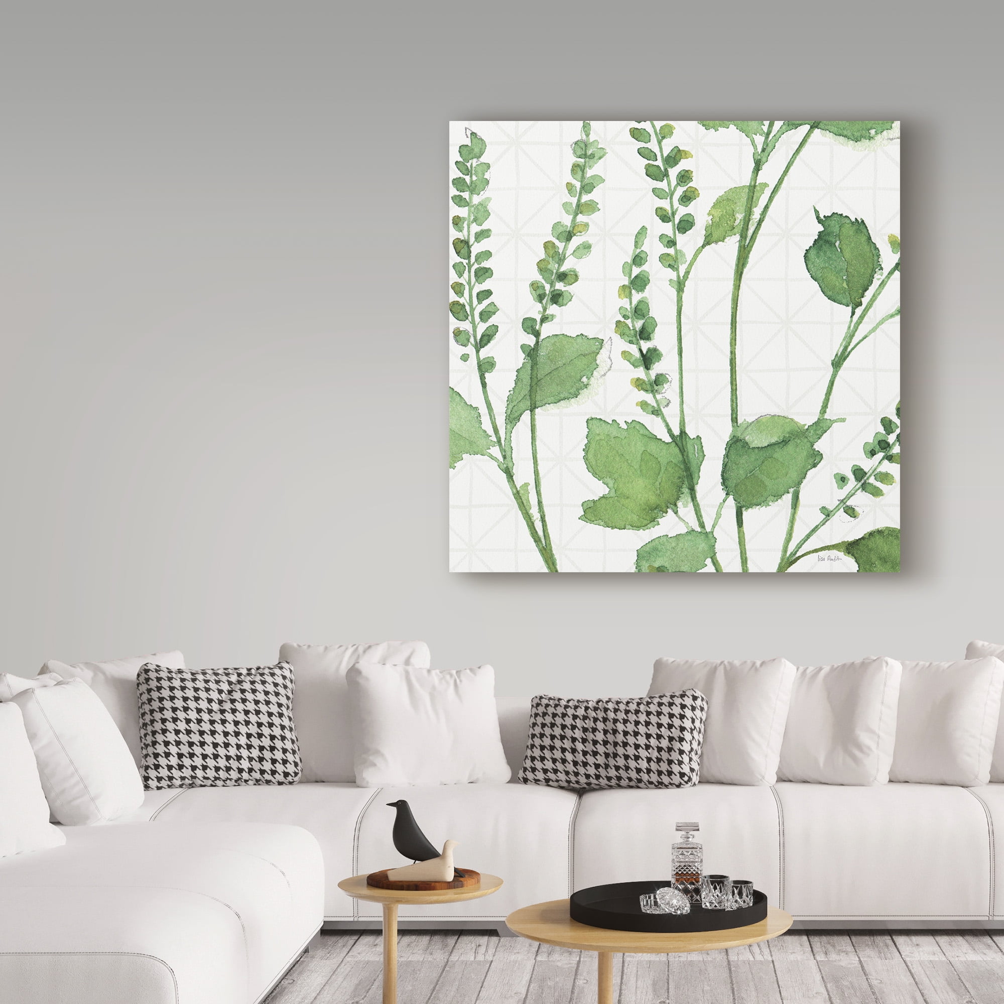 Trademark Fine Art 'Mixed Greens LIV' Canvas Art by Lisa Audit