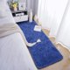 thumbnail image 3 of Alfombra Chicrug 61x183cm de Peluche Suave Azul Marino Antideslizante, 3 of 7