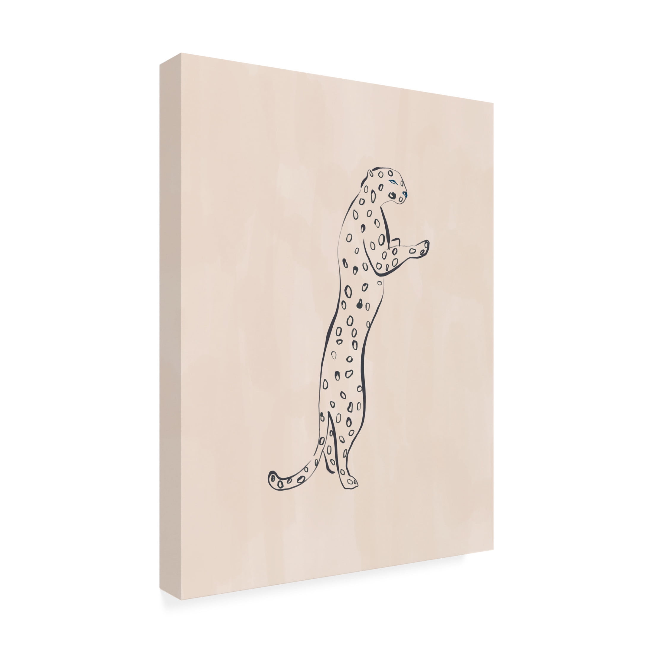Trademark Fine Art Ivy Green Illustrations Leopard Canvas Wall Art
