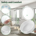 thumbnail image 3 of TIHYWR Retainer Case,Denture Case Cute Mouth Guard Case Container Storage Racks,Orthodontic Aligner Case With Mirror and Ventilatio,White, 3 of 7