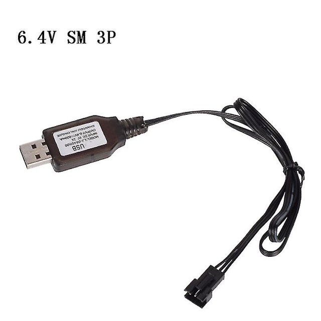 6.4v / 7.4v Cargador de batería de iones de litio Sm-3p Rc Juguetes Juguete de control remoto Sm3p Cargador USB portátil Afortunado Sencillez