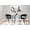 Multi-color, variant on Carson Carrington Culnady Mid-Century Modern Round Dinette Table Walnut Walnut Finish