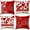 A, variant on Menrkoo 4Pcs Valentines Pillow Covers 18X18 Inch Red White Heart Throw Pillow Covers Valentines Day Love Be Mine Cushion Case Decor For Holiday Farmhouse Anniversary Wedding Home Sofa Couch A