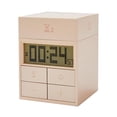 thumbnail image 2 of Temporizador de cocina giratorio, reloj despertador, multifunción, divertido, silencioso, portátil, cronómetro, temporizador, administrador de tiempo rosa Macarena Temporizador de cocina, 2 of 8
