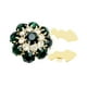 thumbnail image 4 of Diseño diario de flores de la fiesta del botón decorativo del botón del botón del dhinestone para el vestido de sombrero verde oscuro de oro, 4 of 8