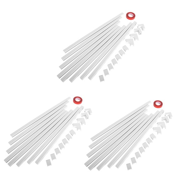 3 set One-Cord Channel Cable Concealer - CMC-03 Cord Cover Wall Cable Management System - 125 Inch,white