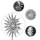 thumbnail image 2 of 2X de Viento de Metal MáGico y ÚNico 3D EóLico Escultura CinéTica CéSped Metal Viento Solar Spinners, 2 of 9